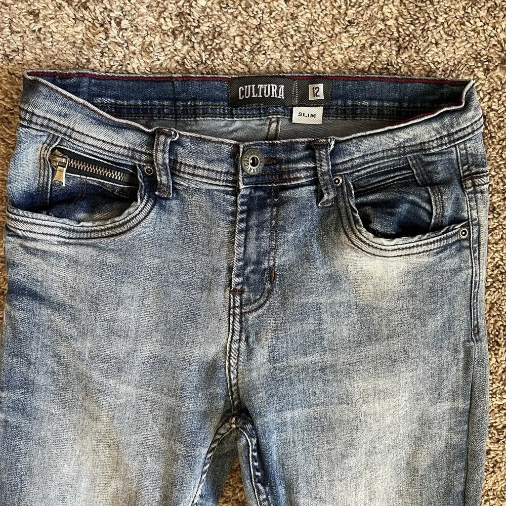 Cultura‎ Jeans Girls Size 12 Slim Blue Denim Pockets